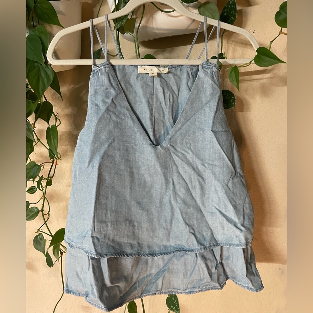 Lovestitch Denim Strappy Tank